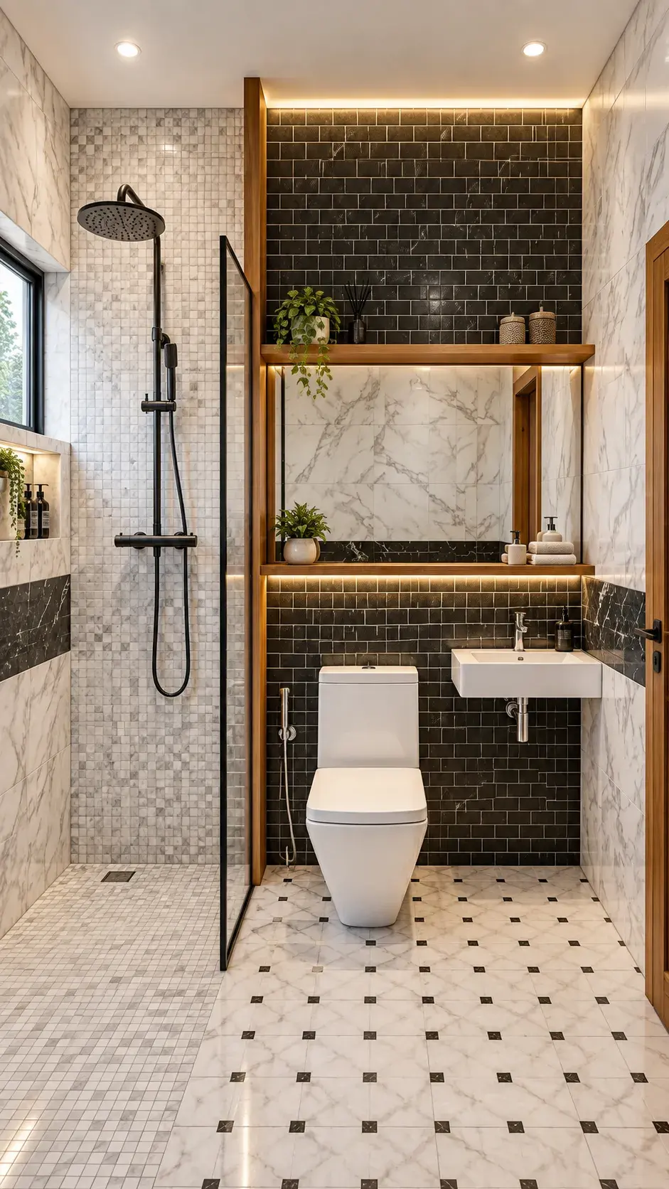 Bathroom interior by Prasanth Associates