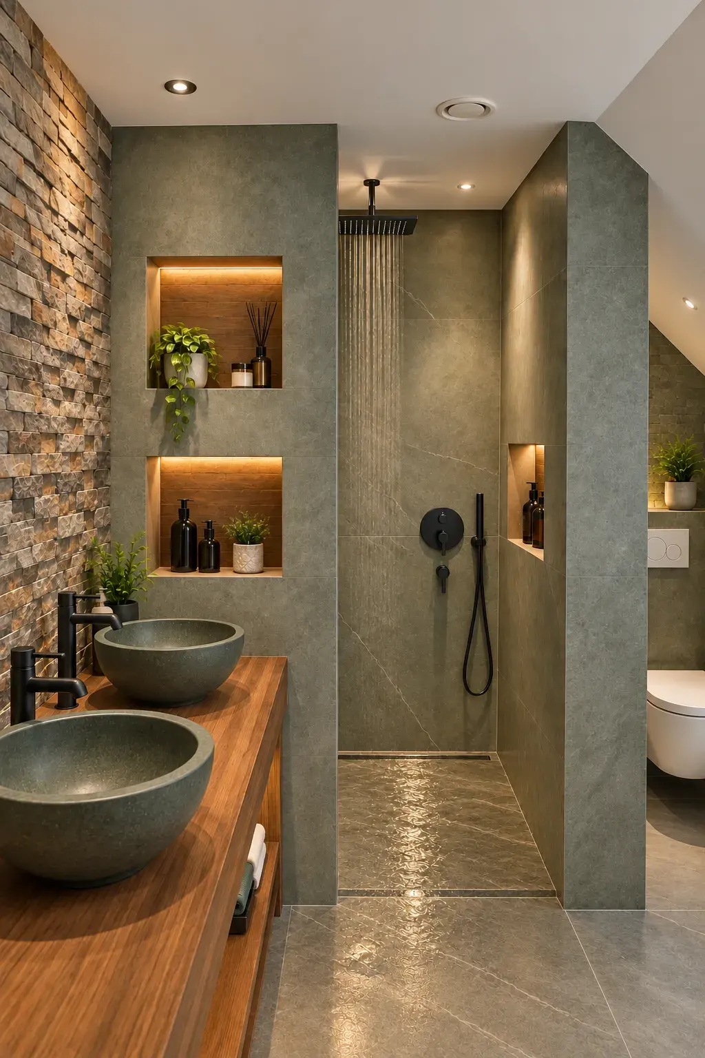 Bathroom interior by Prasanth Associates