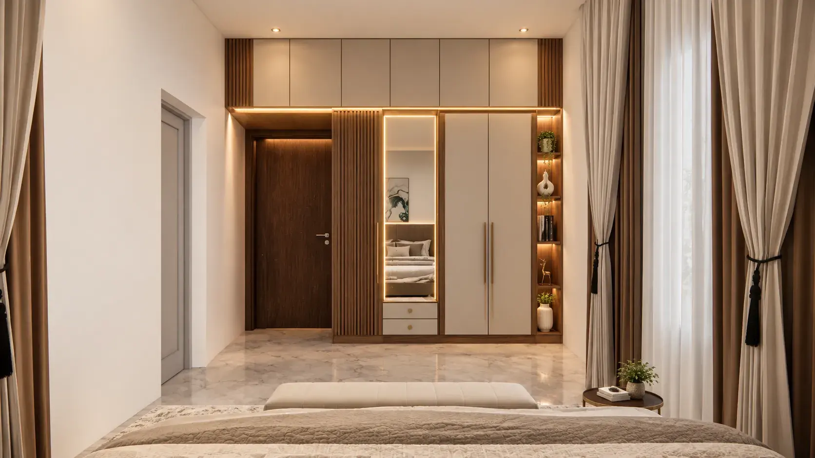 Bedroom interior by Prasanth Associates