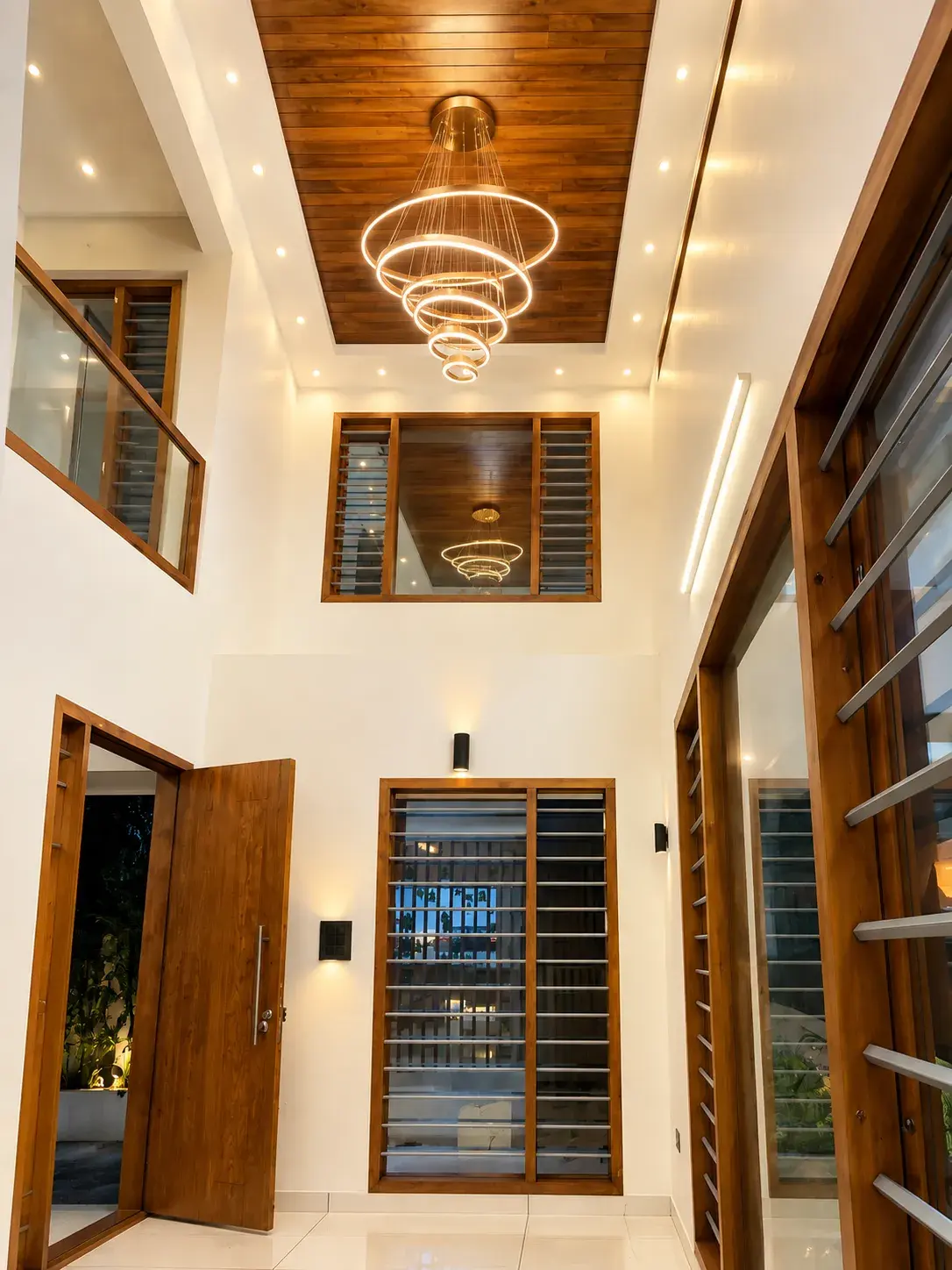 Living hall interior by Prasanth Associates