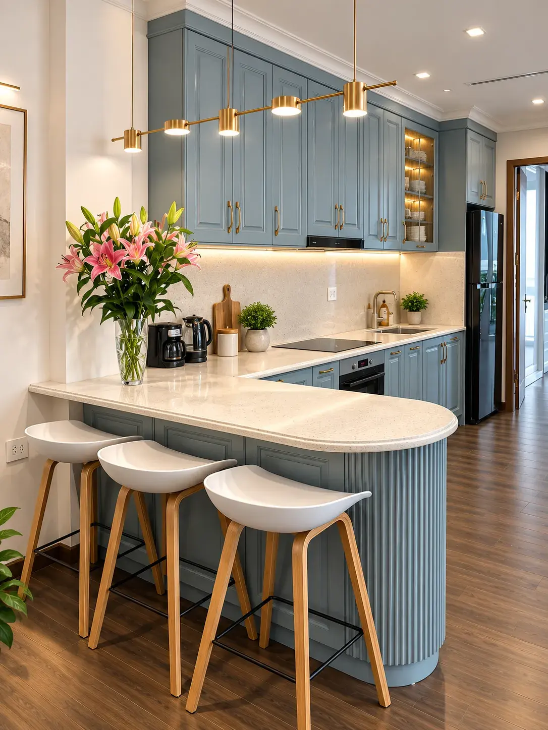 Kitchen interior by Prasanth Associates