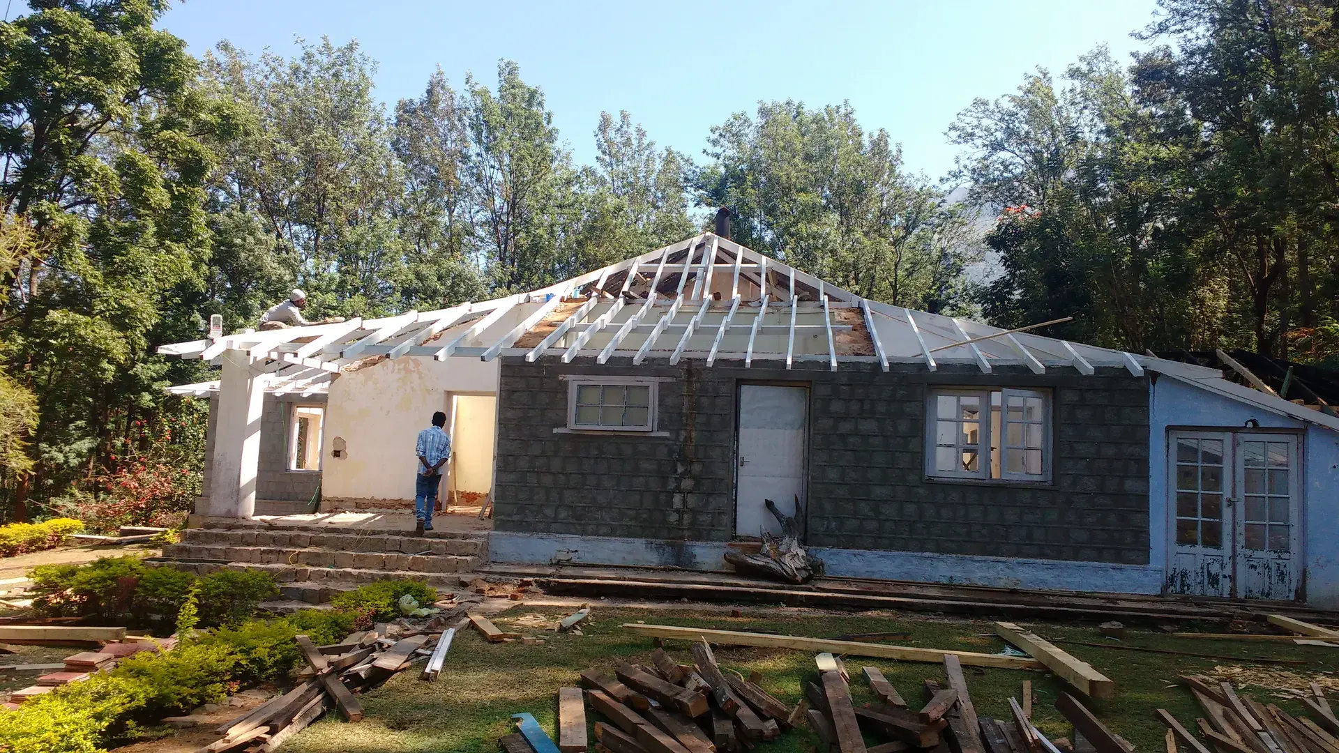 Director's Building Renovation, Manjushree Plantation, building renovation by Prasanth Associates during renovation