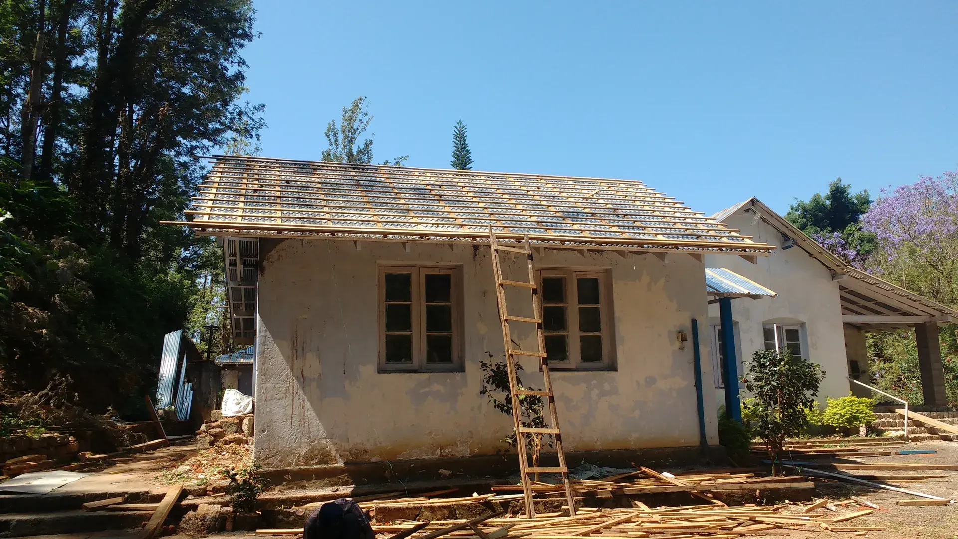 Director's Building Renovation, Manjushree Plantation, building renovation by Prasanth Associates during renovation